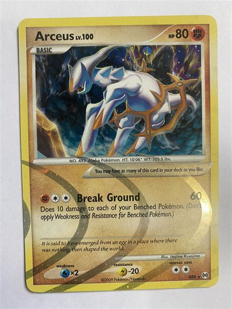 arceus lv 100 holo|arceus pokemon card worth.